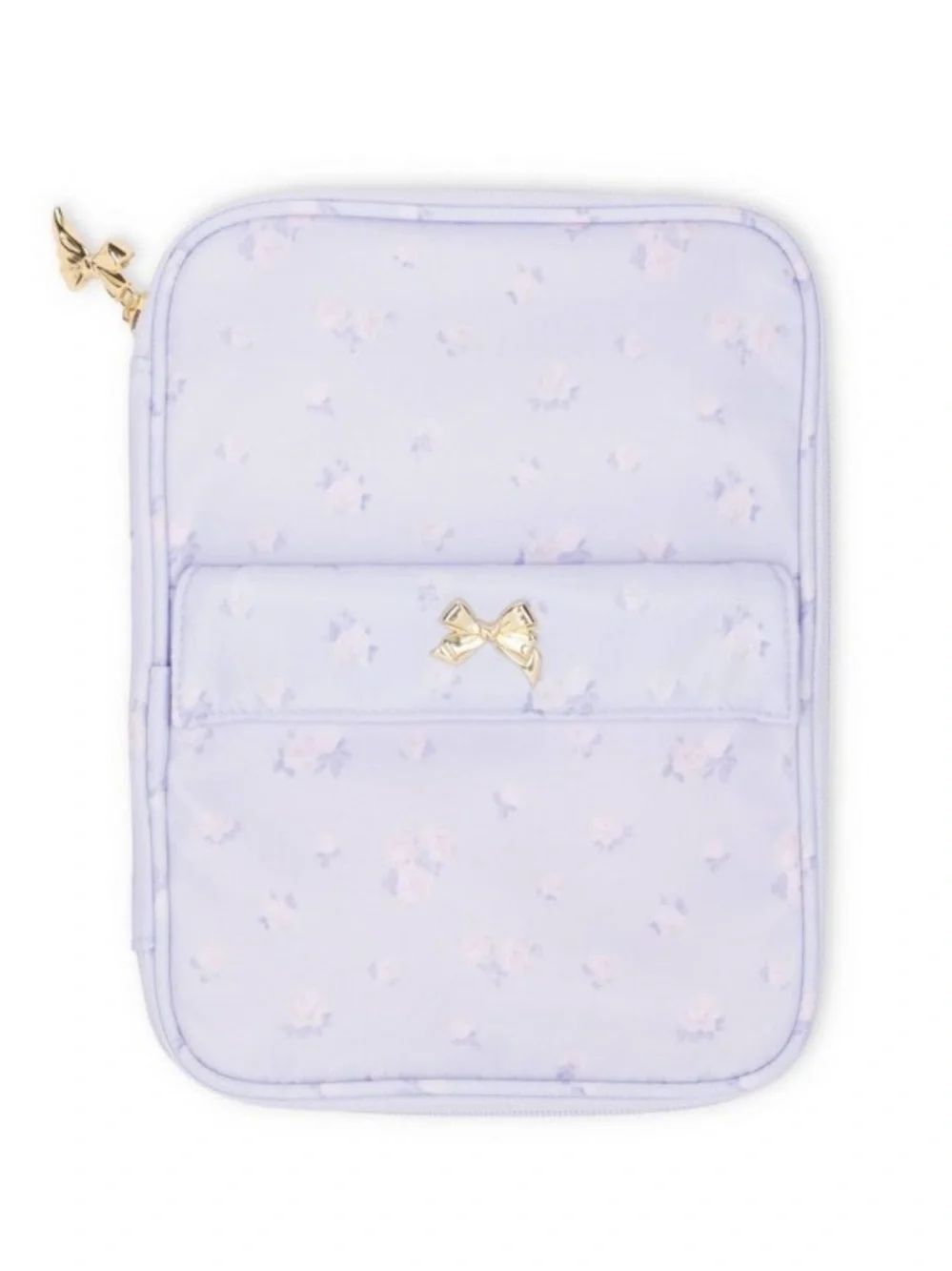 LoveShackFancy Light Blue Floral Bow Pen , mousepad, Matching tech Pouch Set